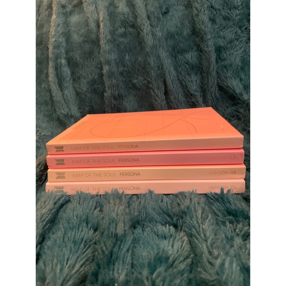 BTS Map of the Soul Persona Album Set Versions 01 02 03 04 K-Pop Pink Photobooks